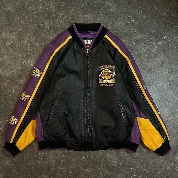2002 Lakers NBA 3Peat Championship Jacket (3XL-4XL)