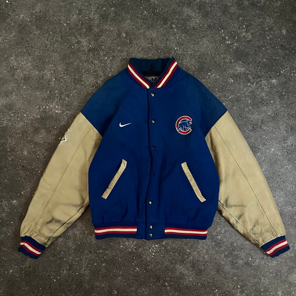 90s Chicago Cubs Nike Varsity Jacket (M)