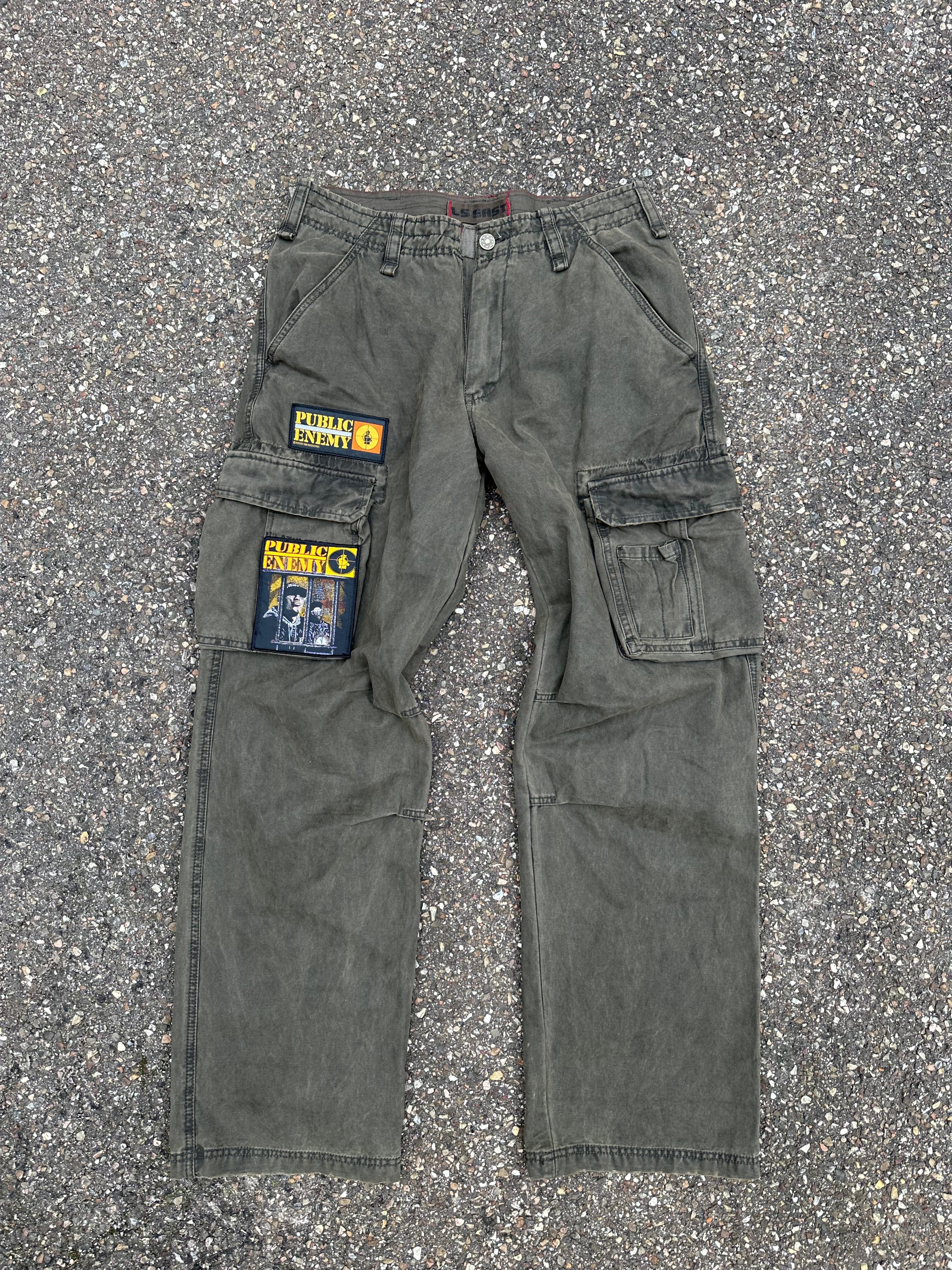 90s Public Enemy Cargo Pants (S-M