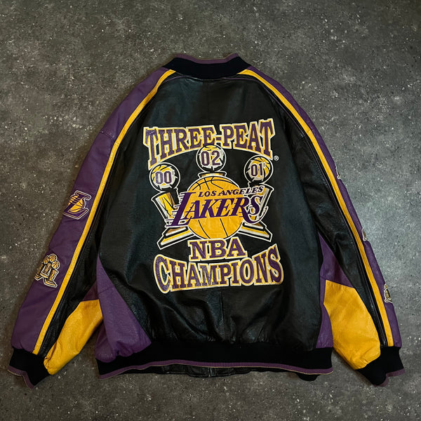 2002 Lakers NBA 3Peat Championship Jacket (3XL-4XL)