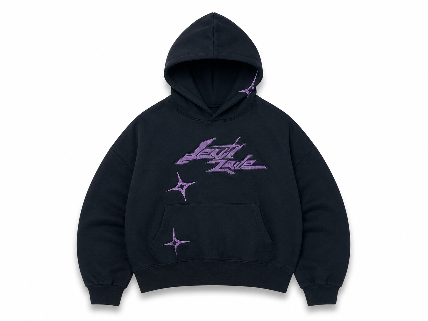 Devil Love Star Hoodie Purple (S/M/L)