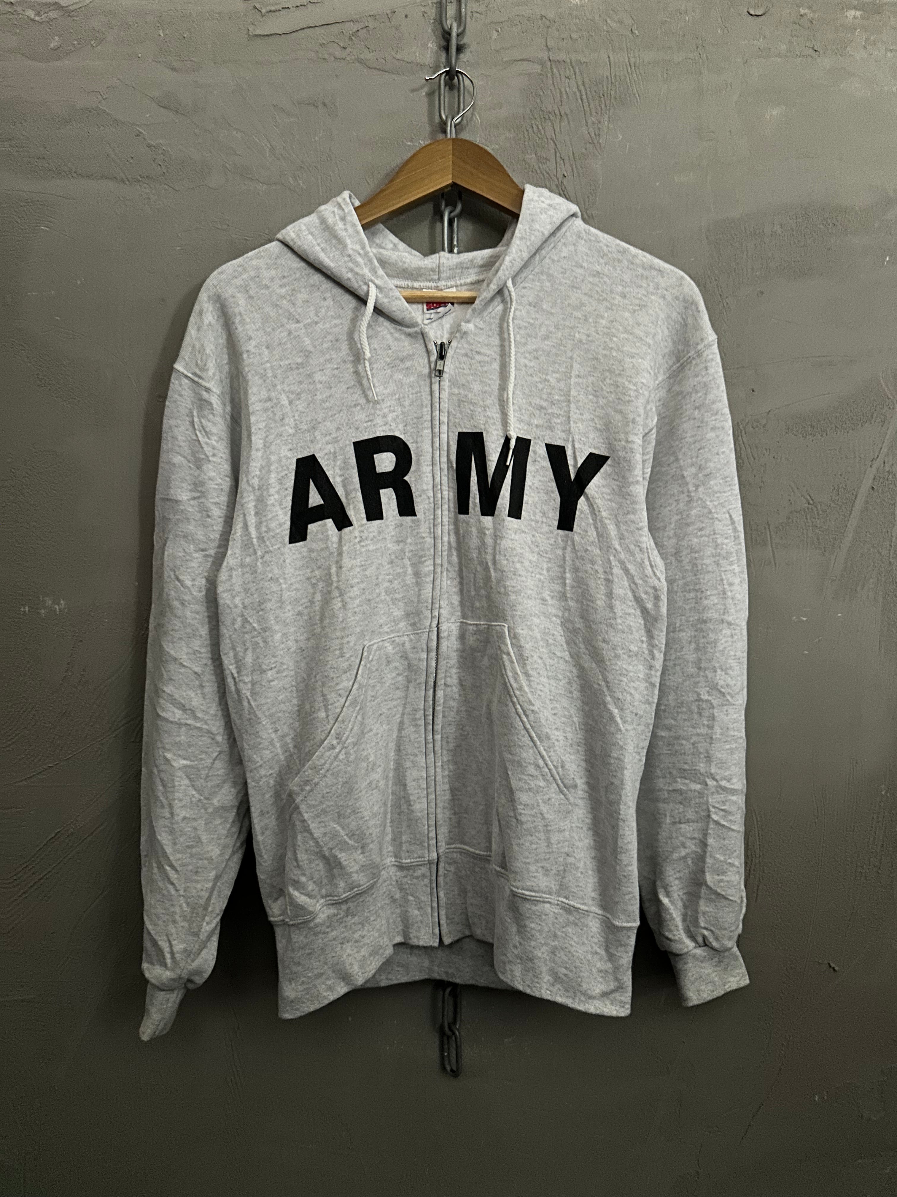 90s Army Zip Hoodie (S-M)