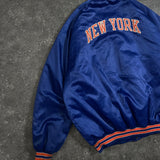90s Vintage Nike Satin Varsity Jacket New York Knicks (XXL)