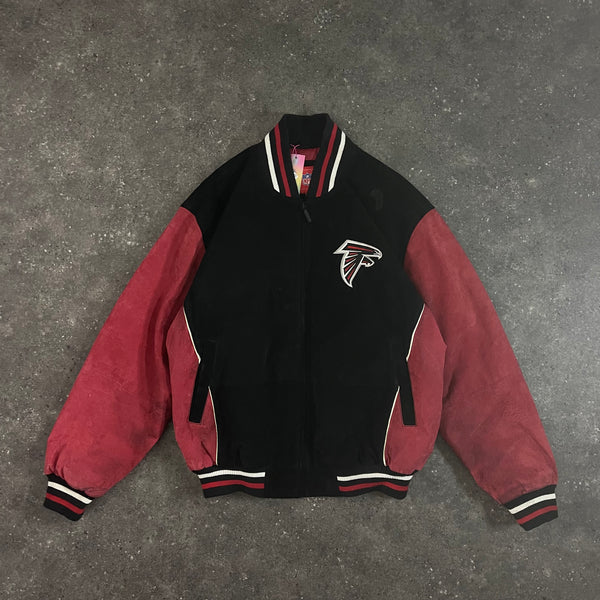 Falcons Full Suede Leather Jacket (L)