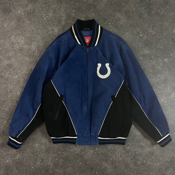 Colts Full Suede Leather Jacket (XL)