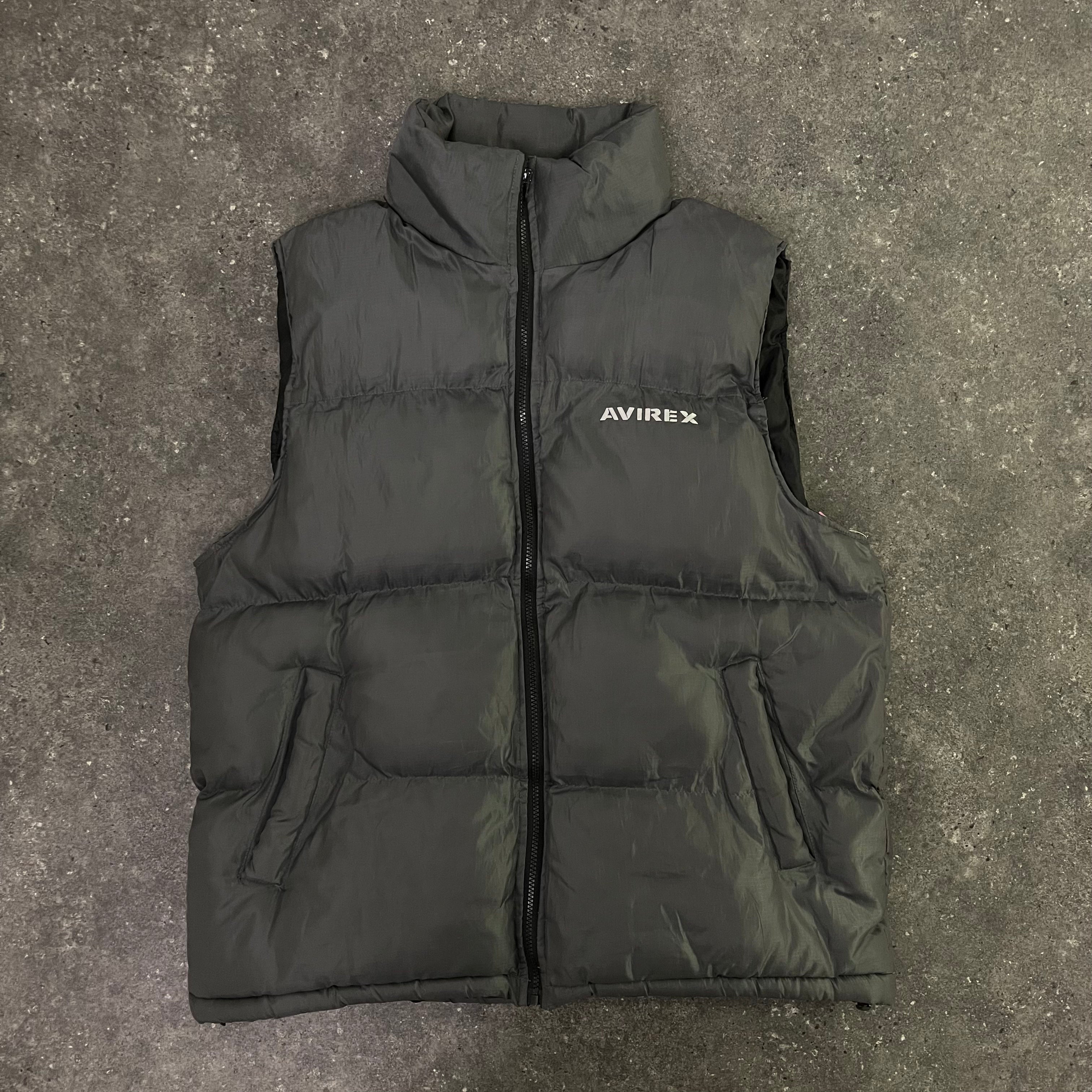 Avirex Puffer Vest Wolf Grey (M/L/XL/XXL) – Vice Vintage Selection