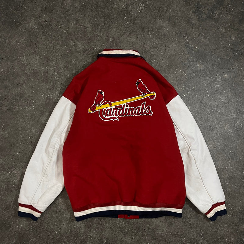 90s Vintage Nike Varsity Jacket St.Louis Cardinals (XXL)