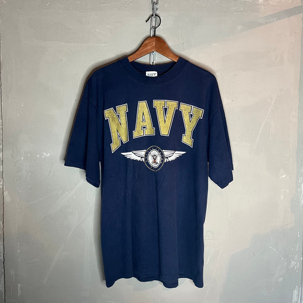 NAVY Vintage T-Shirt (L)