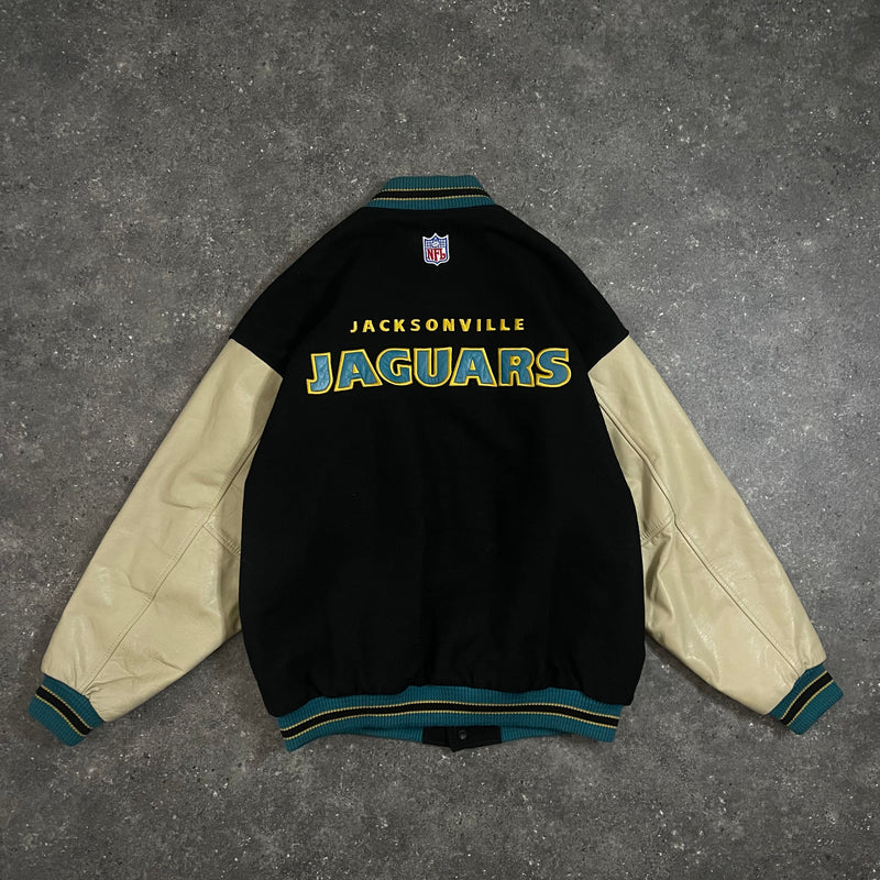 90s Vintage Nike Varsity Jacket Jacksonville Jaguars (XL/XXL)