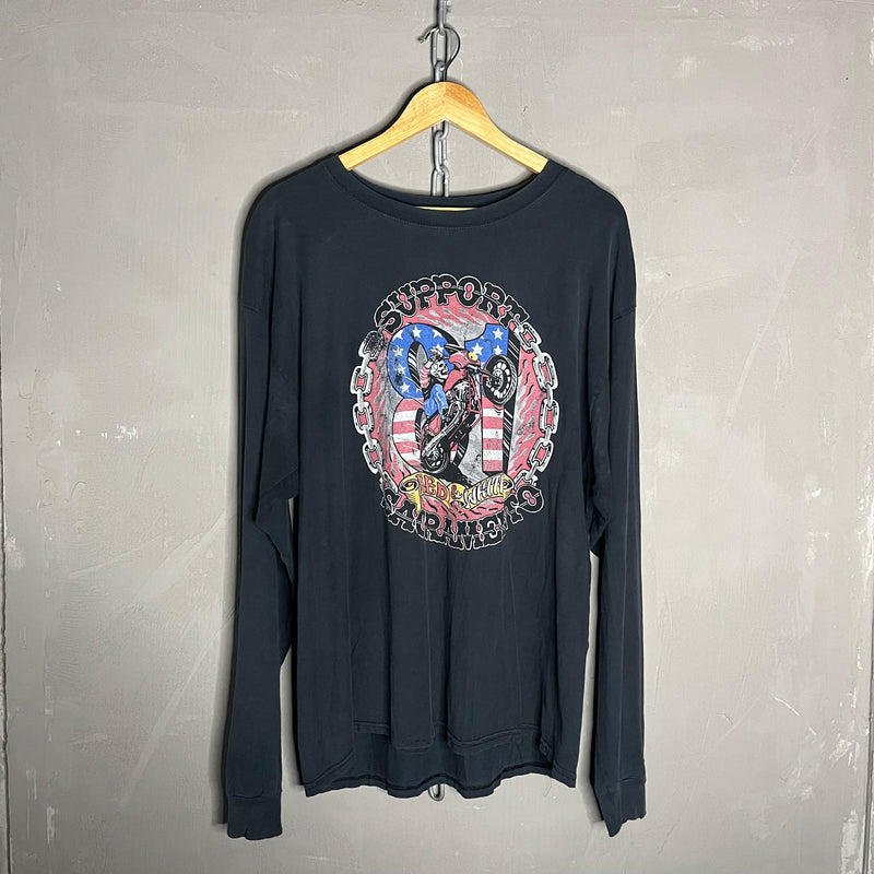 Biker Vintage T-Shirt Longsleeve (L-XL)