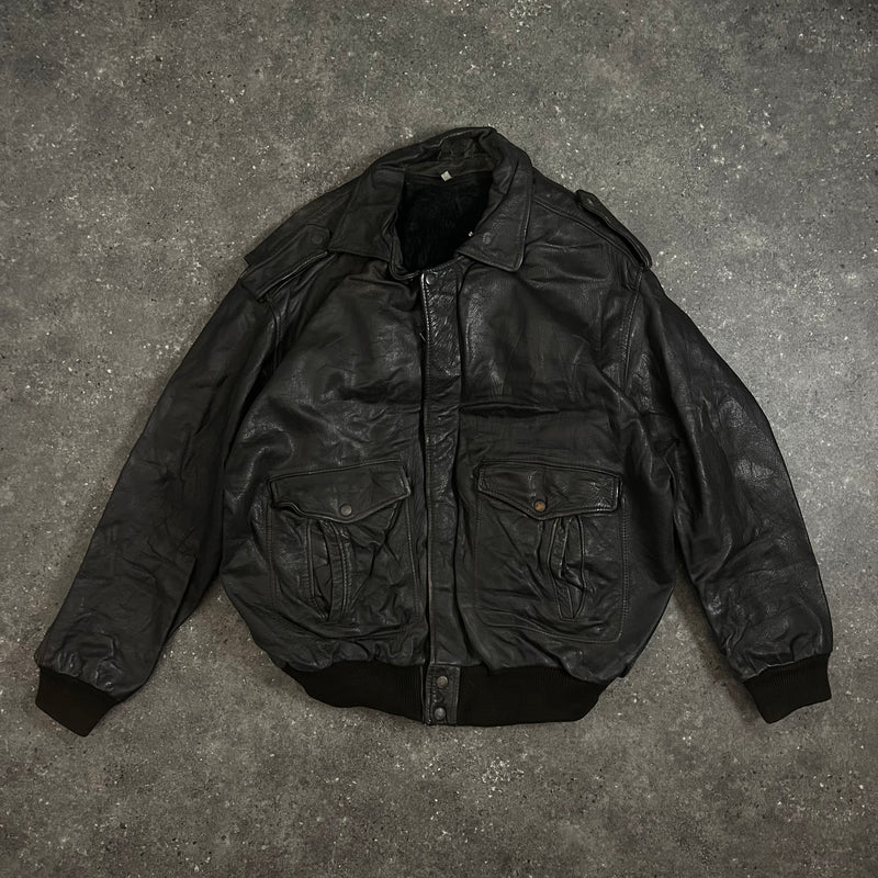 Aviator Full Leather Jacket (M-L)