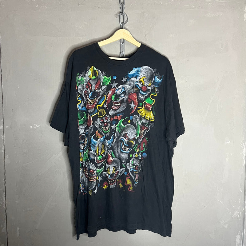 Clown Graphic Vintage T-Shirt (XXL)