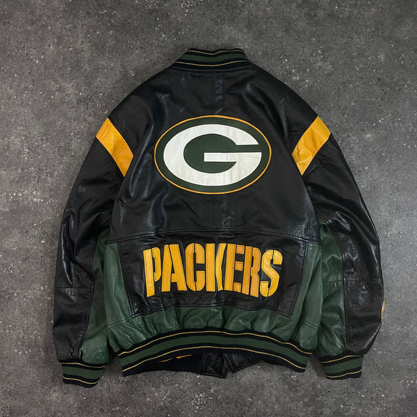 Greenbay Packers Full Leather Jacket (XXL)