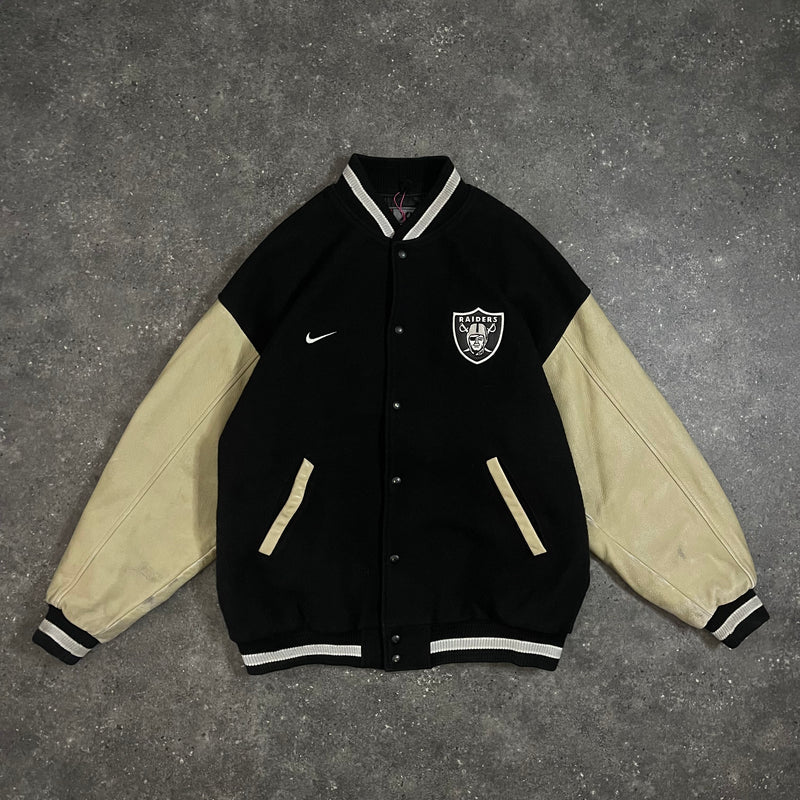 90s Vintage Nike Varsity Jacket Raiders (XL)