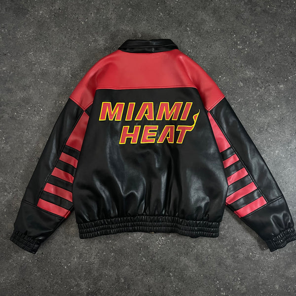 Miami Heat Full Leather Jacket (XL-XXL)