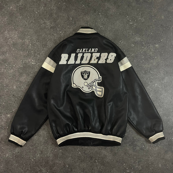 Raiders Full Leather Jacket (M-L)