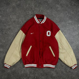90s Vintage Nike Varsity Jacket Ohio State University (XL)