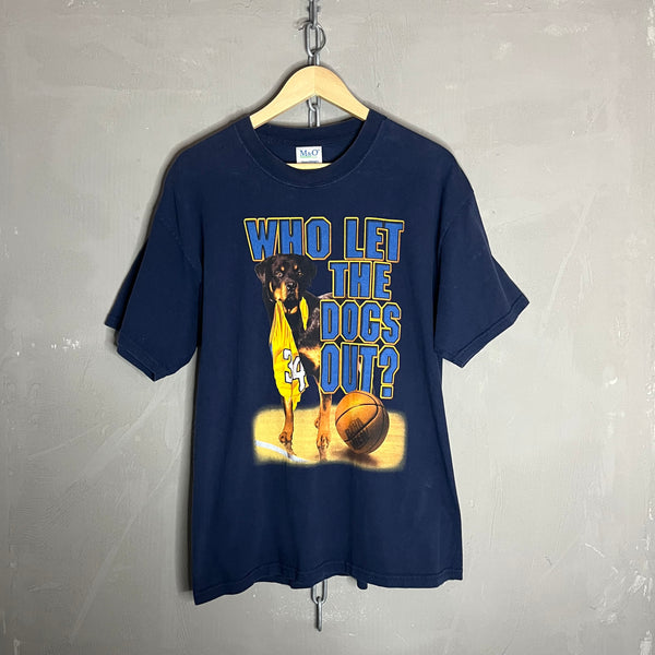 Who let the dogs out Vintage T-Shirt (L)