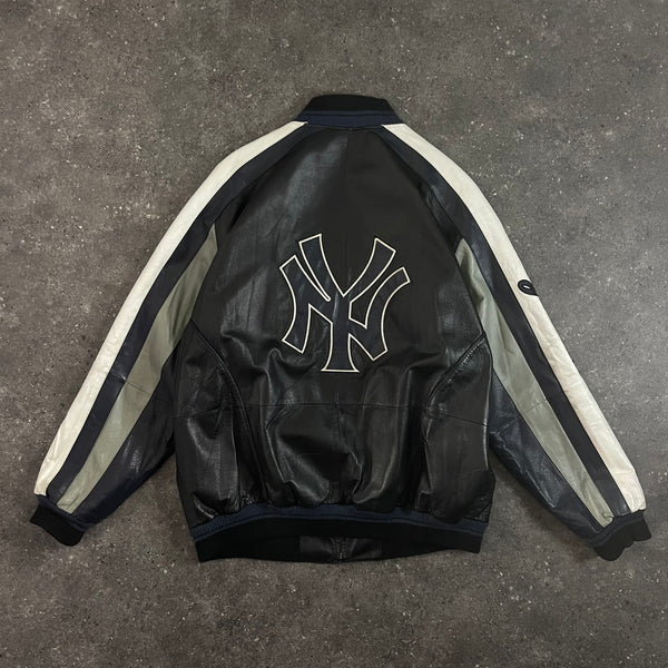 New York Yankees Full Leather Jacket (XL)