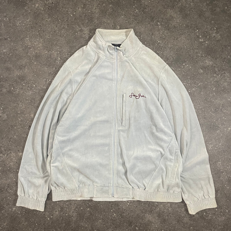 Vintage Sean John Baby Blue Velour Jacket (XXL)