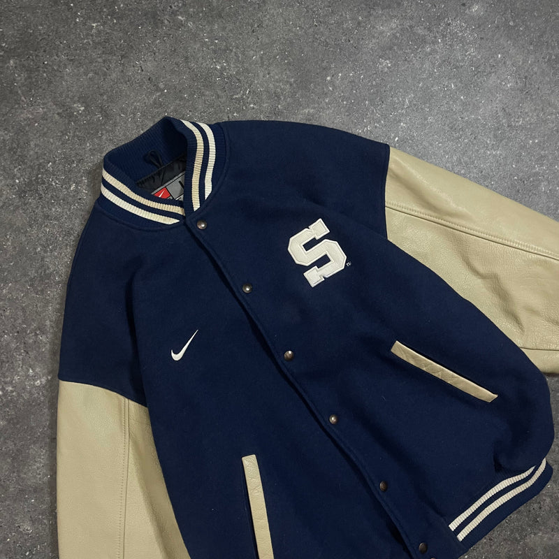 90s Vintage Nike Varsity Jacket Pennstate University (L)