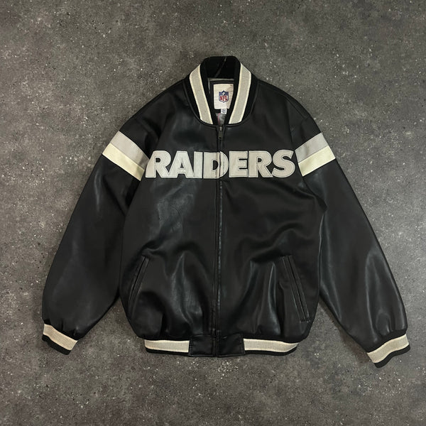 Raiders Full Leather Jacket (M-L)