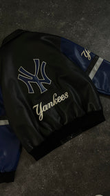 New York Yankees Full Leather Jacket  (L-XL)