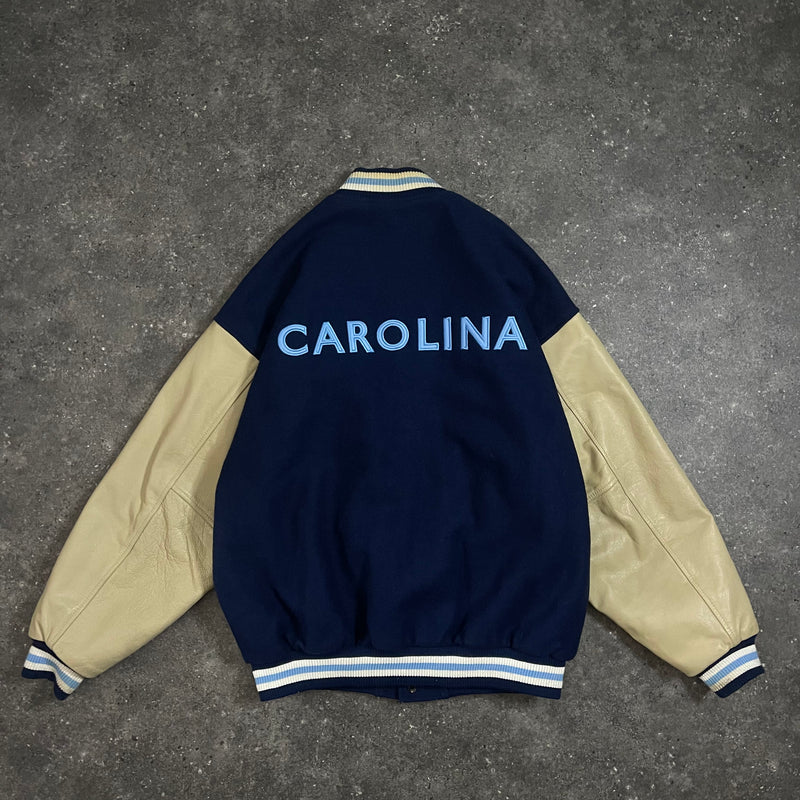 90s Vintage Nike Varsity Jacket University Of North Carolina (XL)