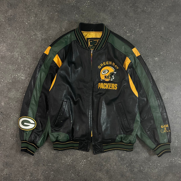 Greenbay Packers Full Leather Jacket (XXL)