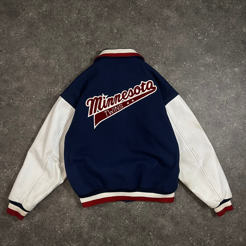 90s Vintage Nike Varsity Jacket Minnesota Twins (S)