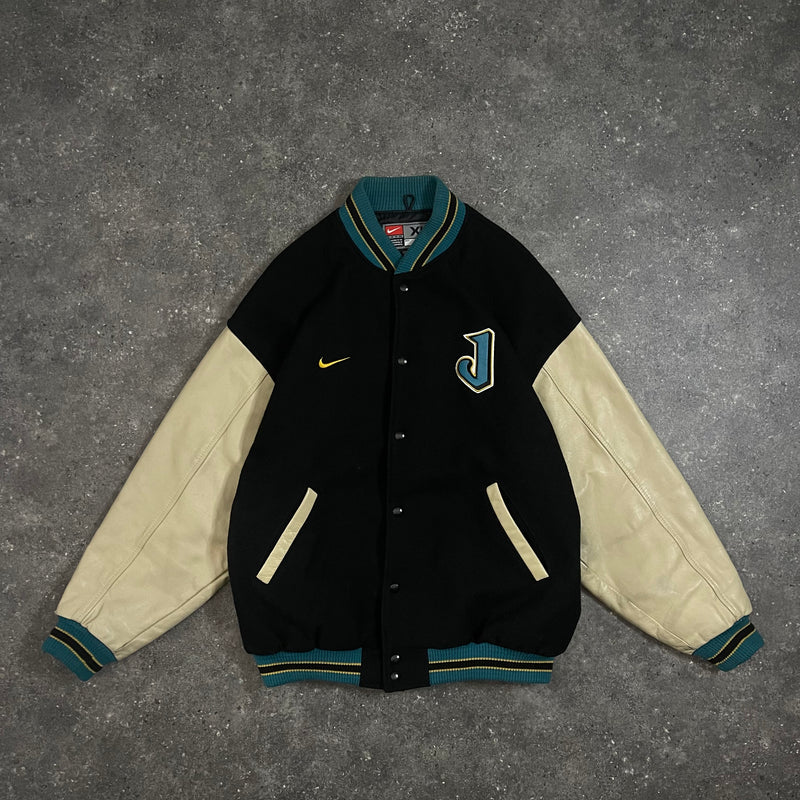90s Vintage Nike Varsity Jacket Jacksonville Jaguars (XL/XXL)