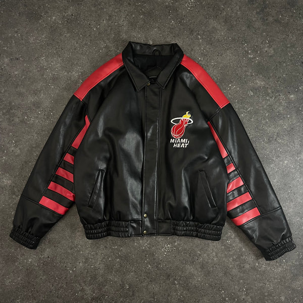 Miami Heat Full Leather Jacket (XL-XXL)