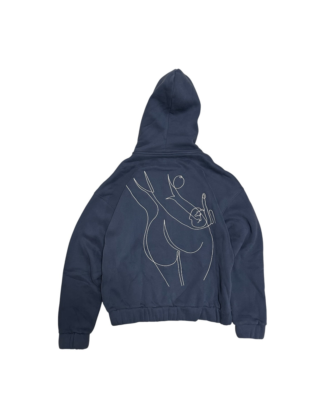 Herisson Fit Pic Zip-up Hoodie Navy (XS/S/M)
