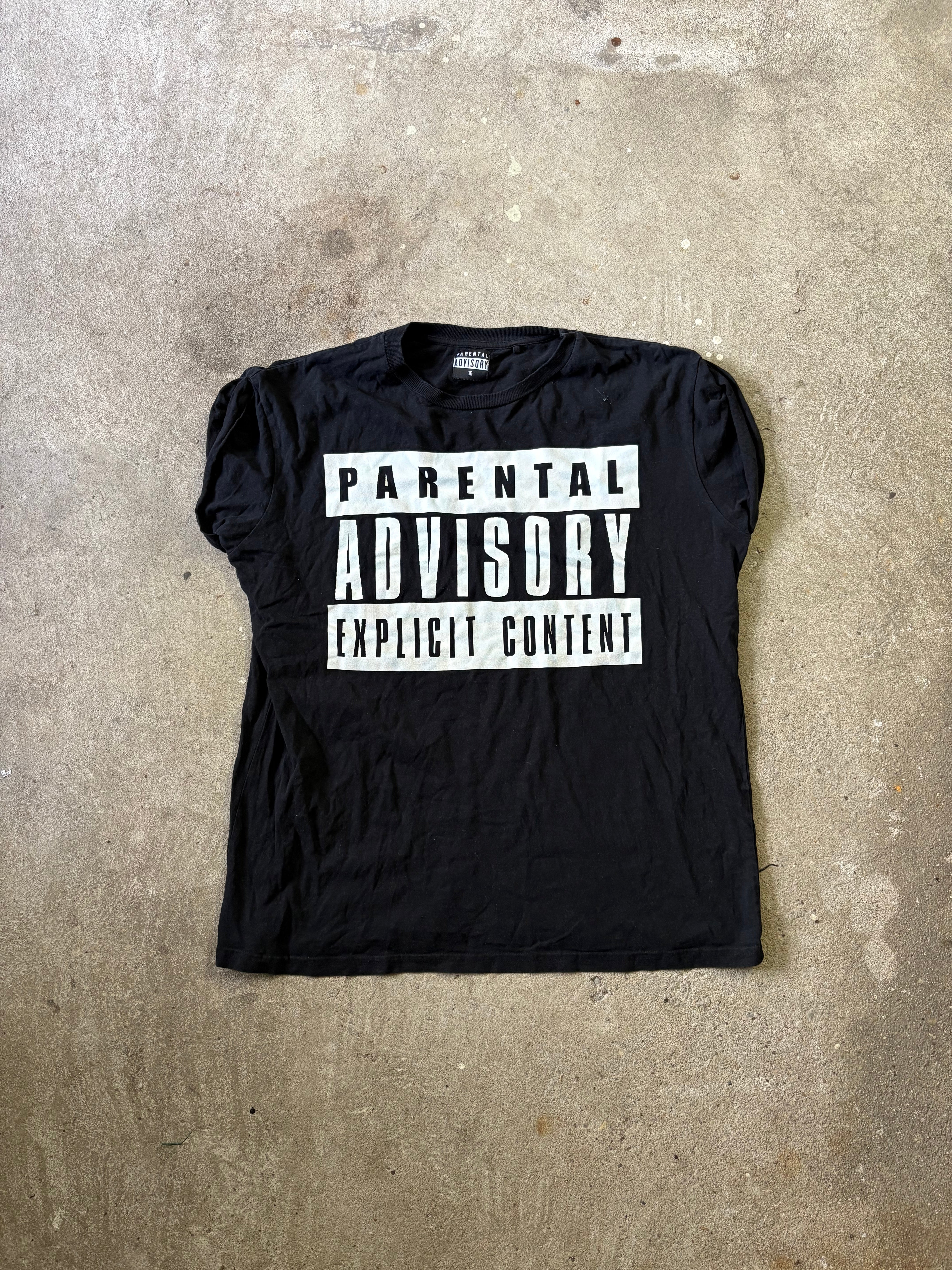 Parental Advisory Vintage T-shirt (L)