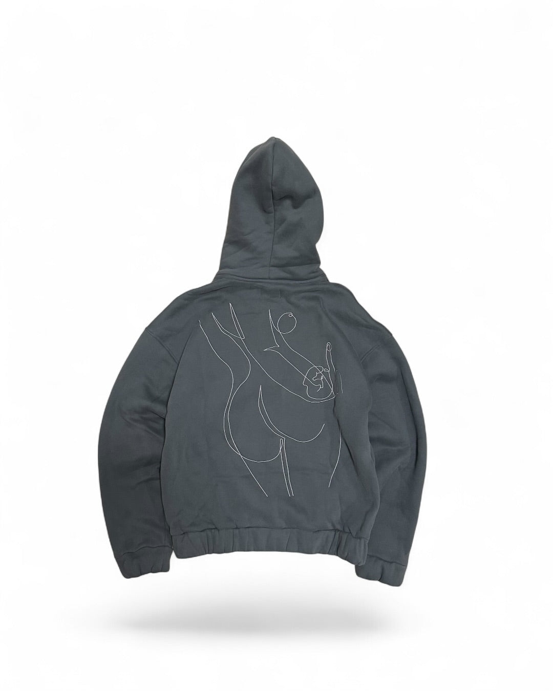 Herisson Fit Pic Zip-up Hoodie Grey (XS/S/M)