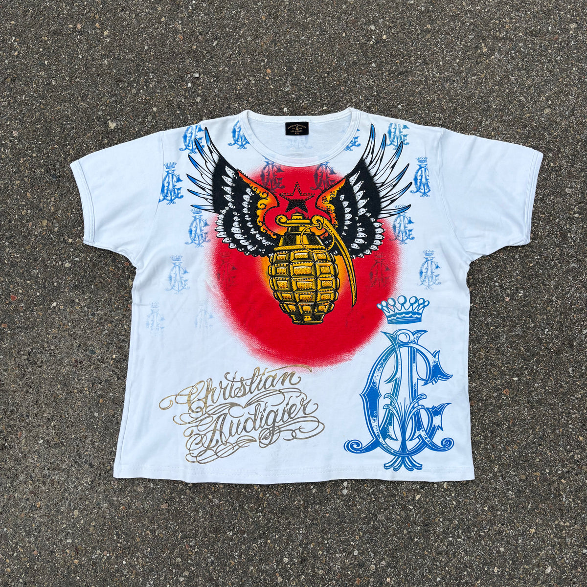Christian Audigier Vintage Tshirt (XL-2XL)