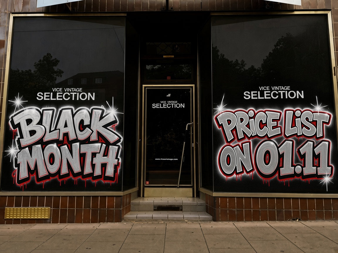 Schaufenster Vice Vintage Selection, Rotebühlstraße 51: Black Month – Price List on 01.11