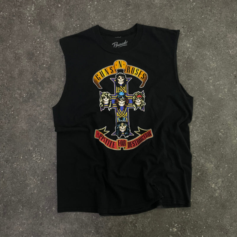 2008 Guns & Roses Vintage Sleeveless T-Shirt (L)