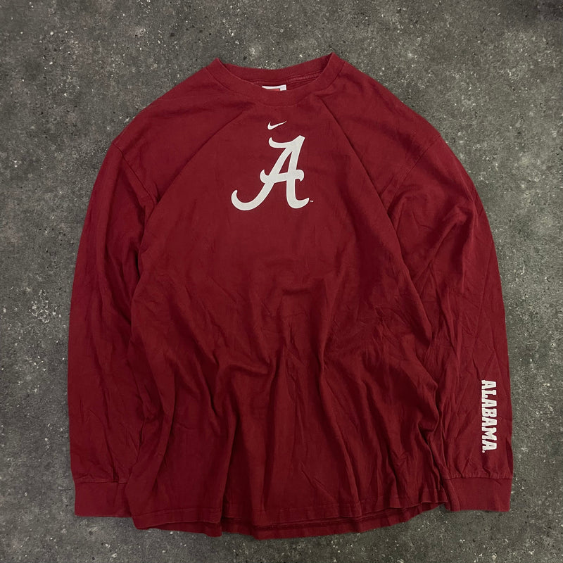 Alabama University Nike Middle Swoosh Vintage Longsleeve Shirt (XL)