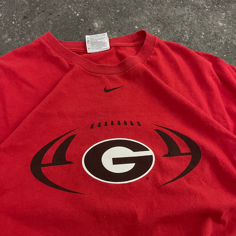 Georgia University Nike Middle Swoosh Vintage T-Shirt (XXL)