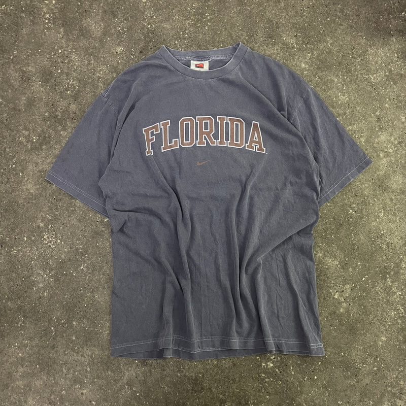 Florida Gators University Nike Middle Swoosh Vintage T-Shirt (L)