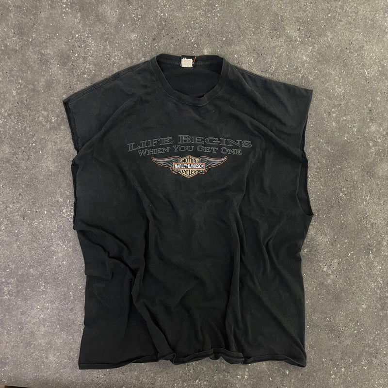 2009 Vintage Harley Davidson Sleeveless T-Shirt (XXL-3XL)