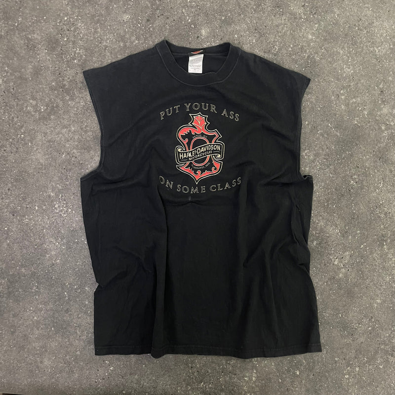 2007 Vintage Harley Davidson Sleeveless T-Shirt (XXL)