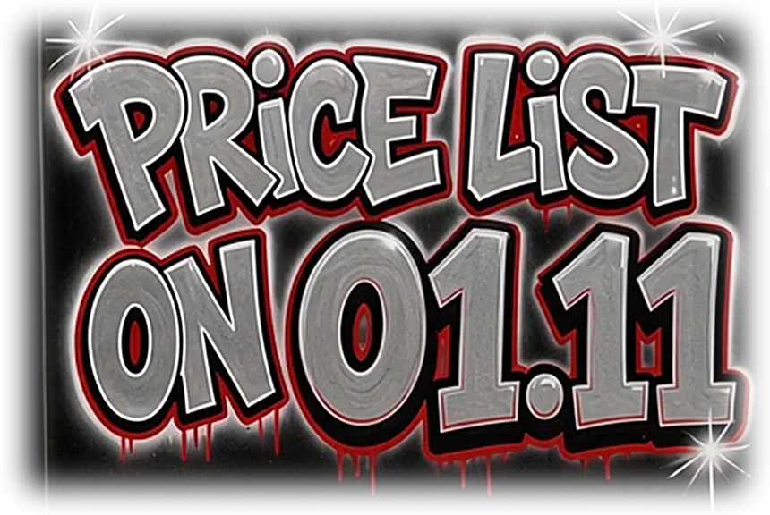 Price list on 01.11